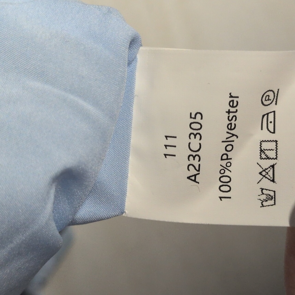 Women's Faux Wool Sky Blue Trench Pea Coat Size 2X, NWOT - Picture 4 of 5